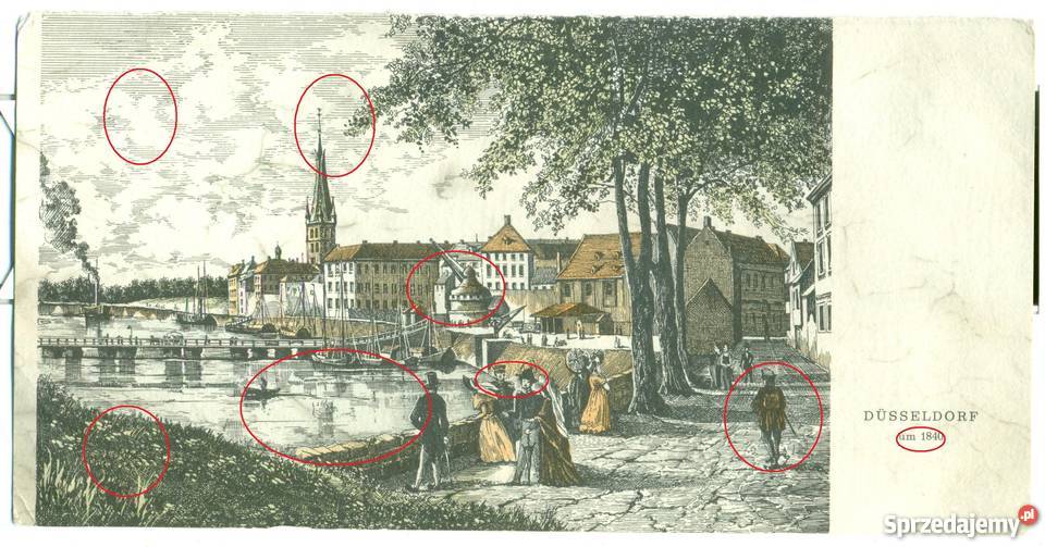 Dsseldorf um 1840 kopia replika Ostrów Wielkopolski