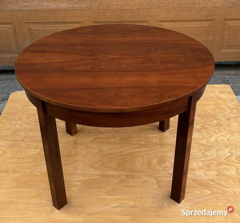 Stół Okrągły Orzech 110 ART DECO Rozkładany Stoły