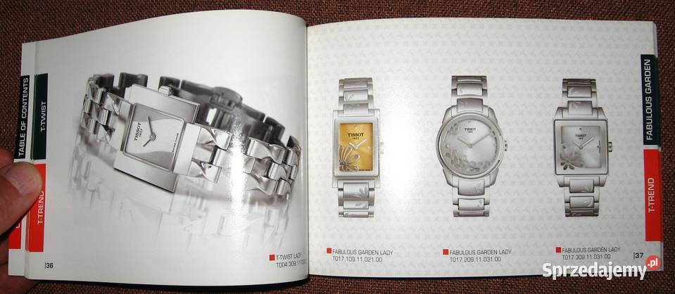 TISSOT 2007 watches catalog katalog zegarków