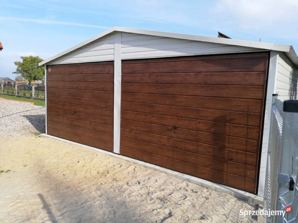 B1 Garaż Blaszany Drewnopodobny Dwuspadowy Janów Lubelski sprzedam