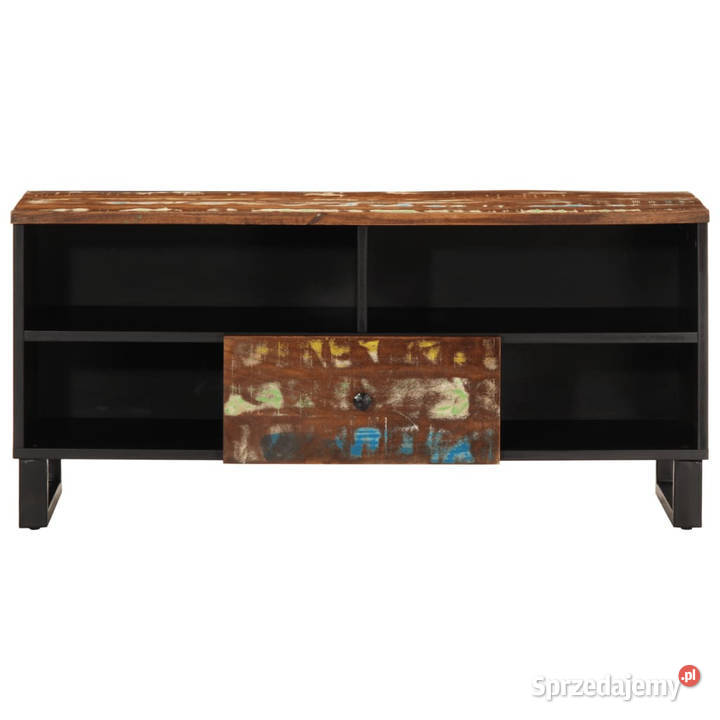 Szafka RTV 100x33x46 drewno i materiał mazowieckie Warszawa