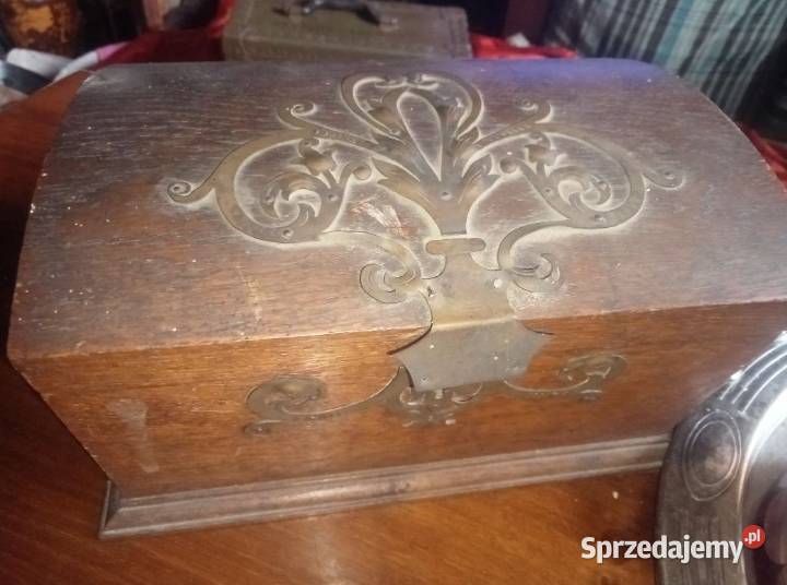 Oryginał ANTYK Szkatułka Secesja Art Nouveau mazowieckie sprzedam