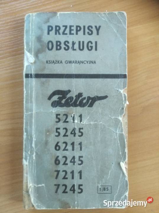 intrukcja zetor Rok wydania 1985 Puńsk