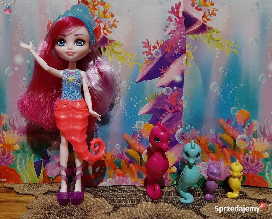 Lalka Enchantimals Sedda Seahorse z rodziną Lalki i akcesoria Zabrzeg sprzedam