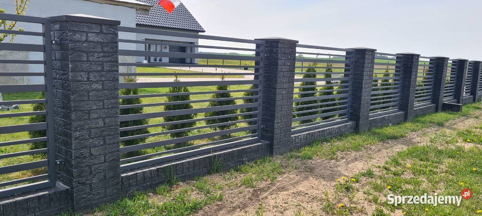 Ogrodzenia Ogrodzenie ala klinkier Imitacja mazowieckie Węgrów