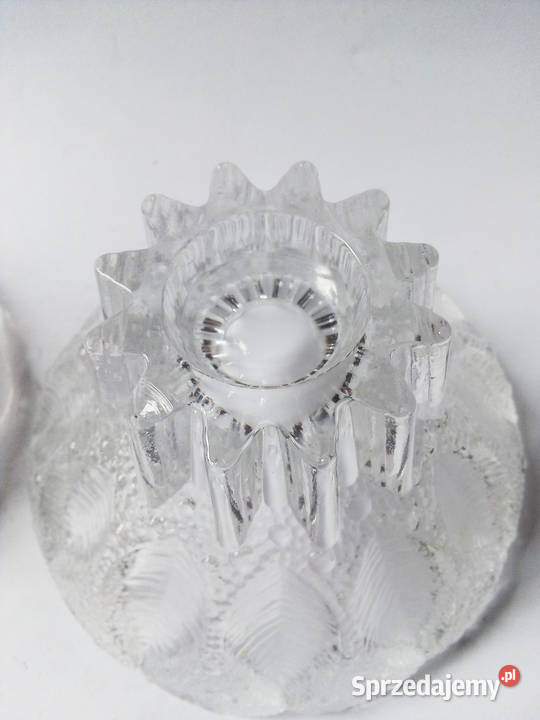 2 x miska świecznik szklana kryształowa Częstochowa