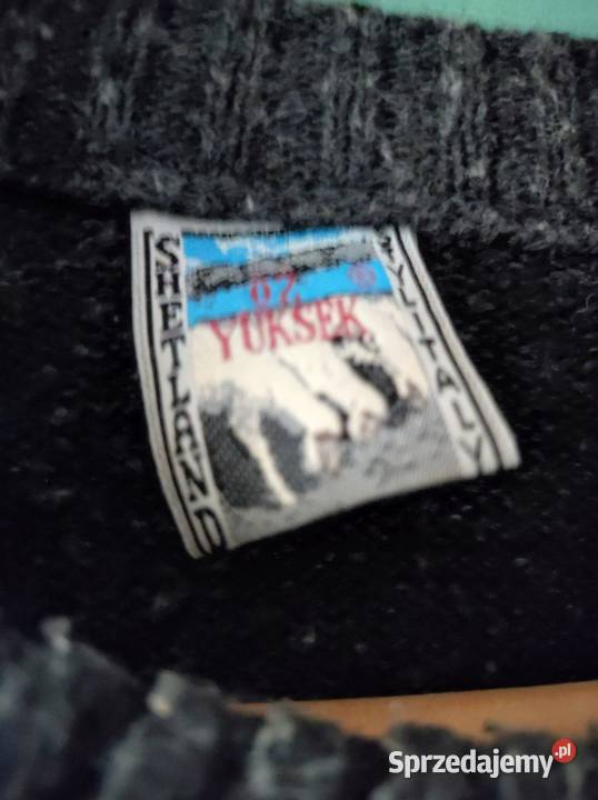 sweter shetland wełniany vintage retro oldskul Odzież codzienna Kielce