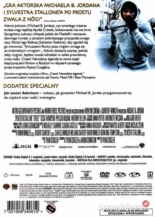 CREED NARODZINY LEGENDY PREMIUM COLLECTION S Kalisz sprzedam