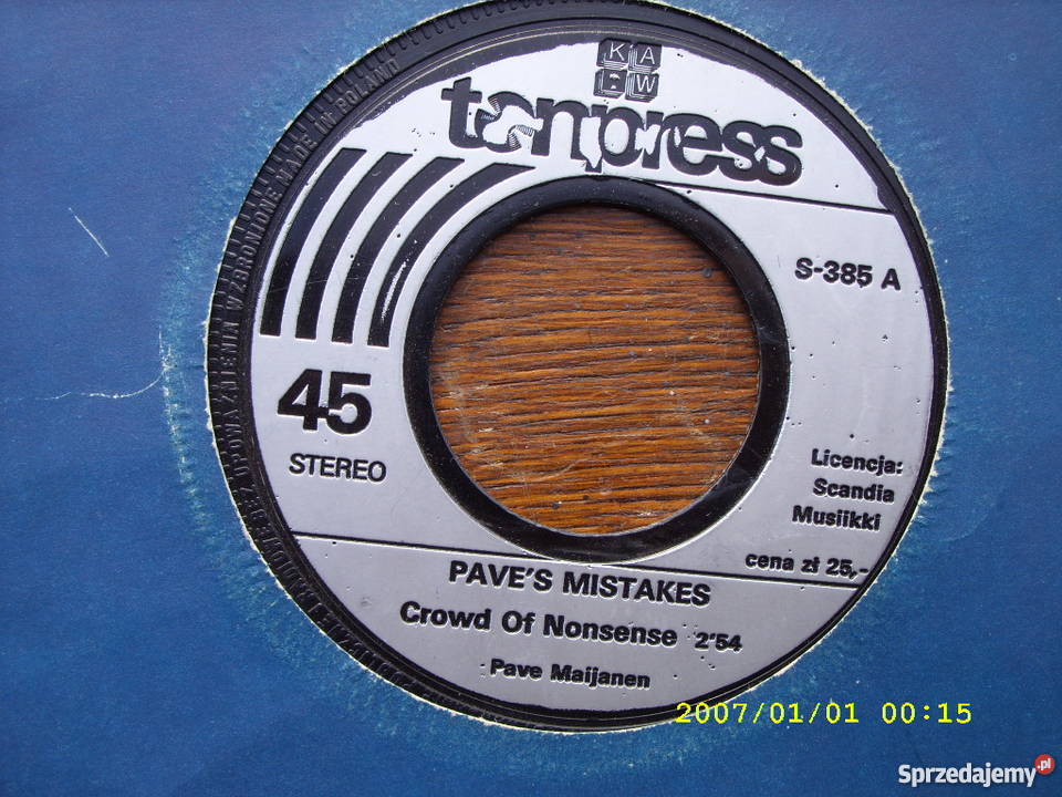 Single F Miller MBazar PMistakes 3 sztuki45 RPM płyta winylowa Wołów