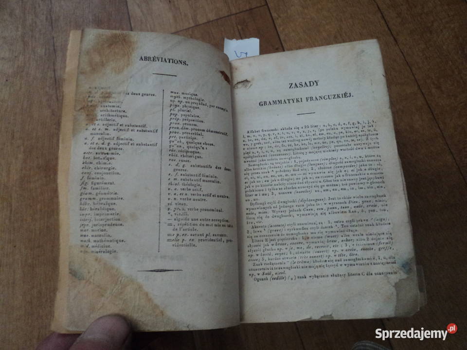 Słownik FrancuzkoPolski 5te wydanie około 1892