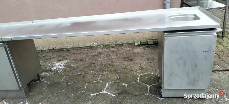 Komplet mebli gastronomicznych zlew i stół Słupia Kapitulna