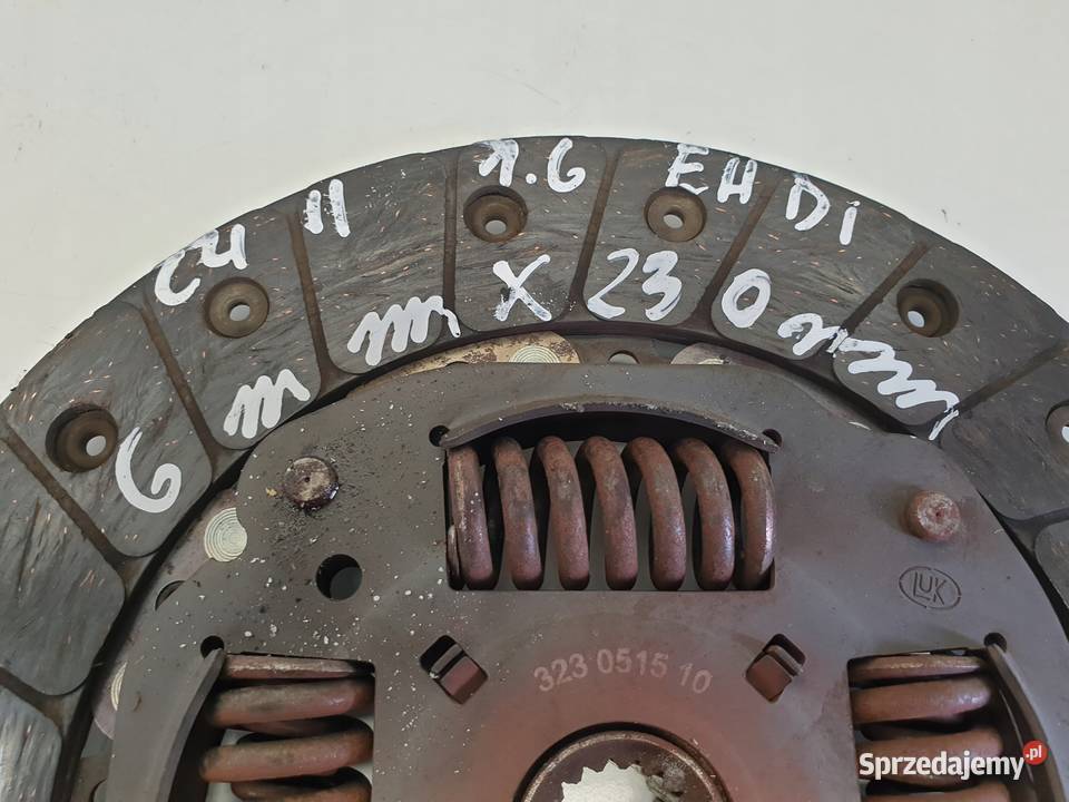 Citroen C4 II 16 HDI TARCZA DOCISK sprzęgło