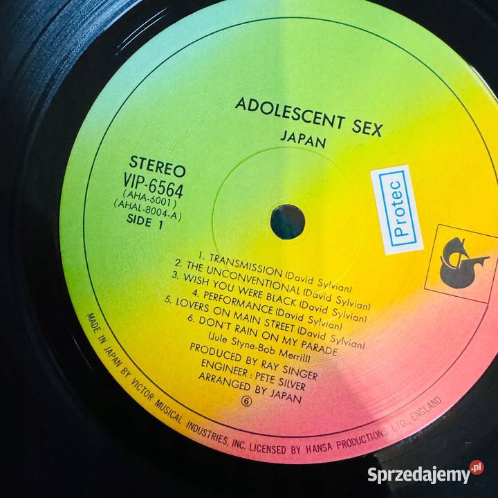 Japan Adolescent Sex EXEX Japan Obi LP 1978 sprzedam