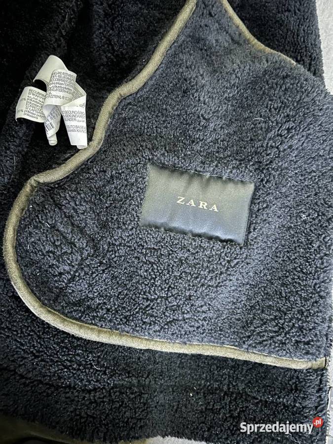 Kurtka ZARA kożuch zimowa męska z miśkiem