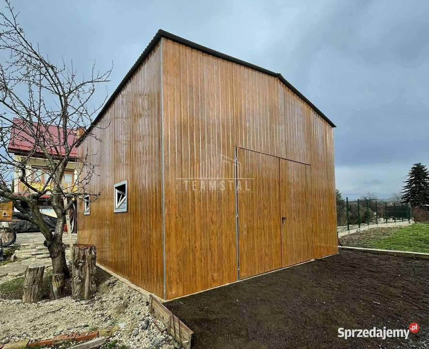 Hala blaszana Garaż blaszany 6x6m Brama Łęczyca