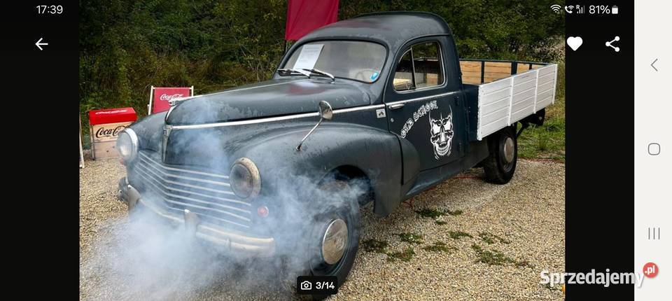 Peugeot 203 pickup 1957 uszkodzony Pozostałe Lwówek Śląski