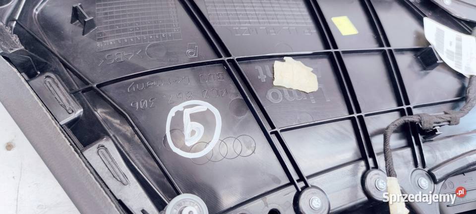 BOCZEK DRZWI P T AUDI A6 C7 4G0867306 SKÓRA 6 osobowe Tapicerki samochodowe Przystajń