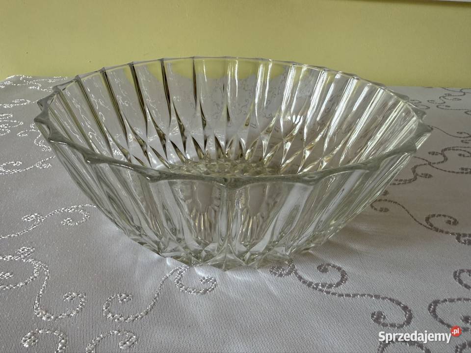 Kryształowa Salaterka Misa Półmisek Klasyka przezroczysty śląskie Czerwionka-Leszczyny