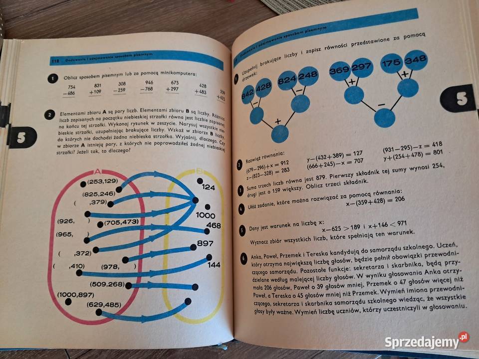 podręcznik matematyka do kl 3 z 1977r okładka st tradycyjny podręcznik świętokrzyskie Sandomierz