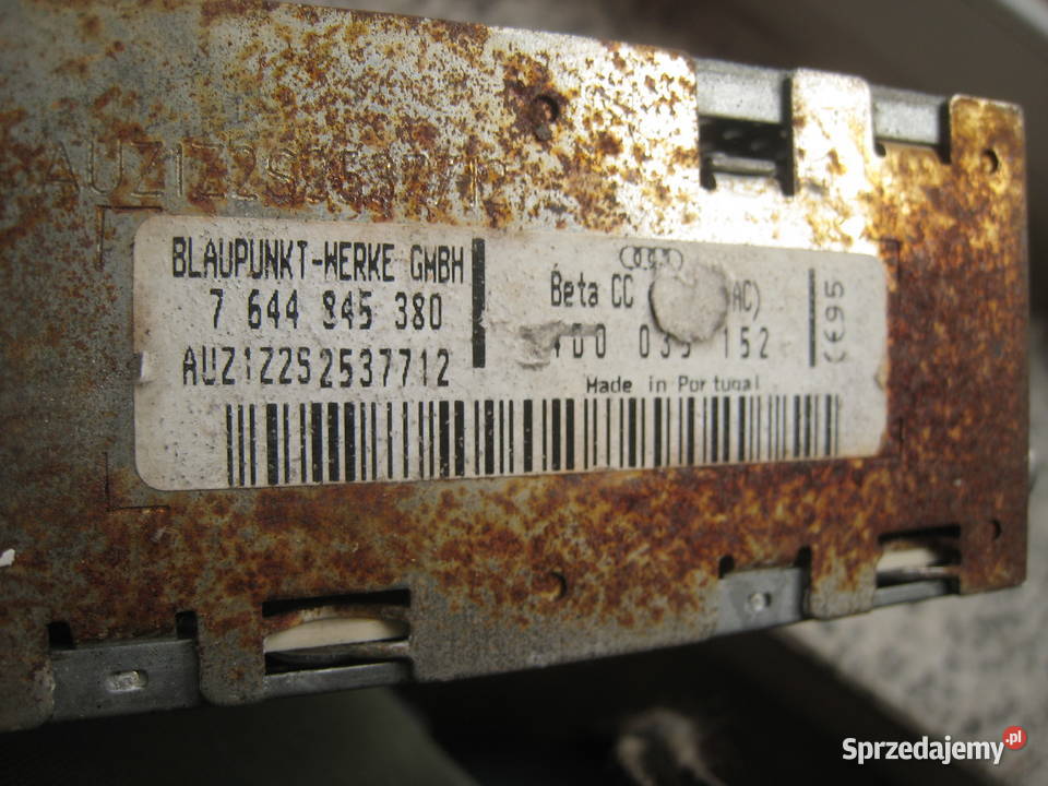Radio oryginalne Audi Beta autoreverse 7 644 845