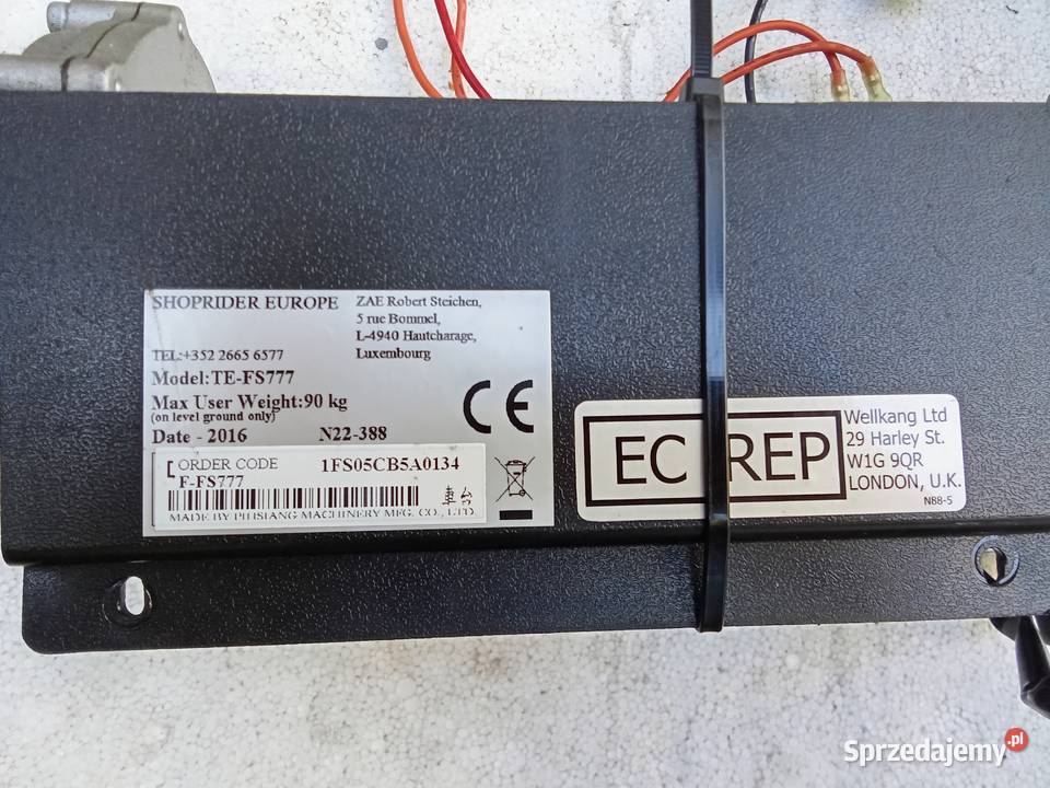 Nowa kompletna ośka napędowa do wózka Shoprider Łańcut