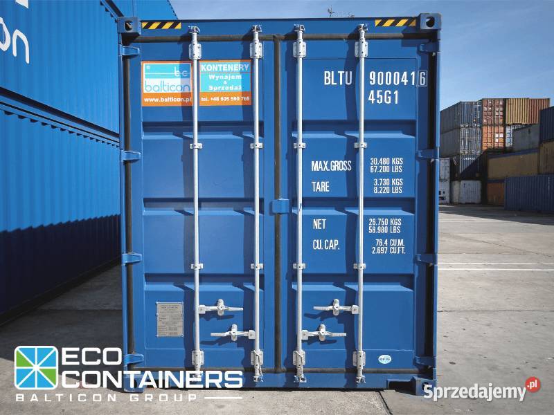 Kontener magazynowy morski 40HC podwyższany nowy Busko-Zdrój