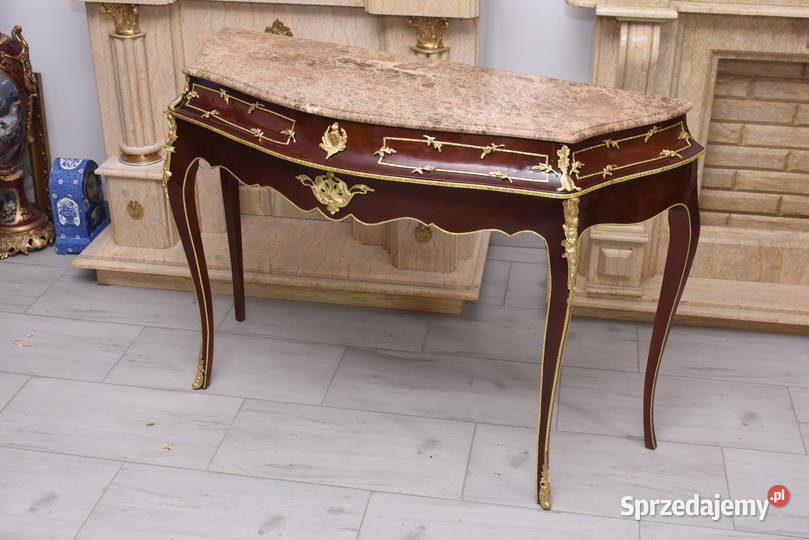 Konsola W Stylu Ludowika XV Marmurowy Blat małopolskie