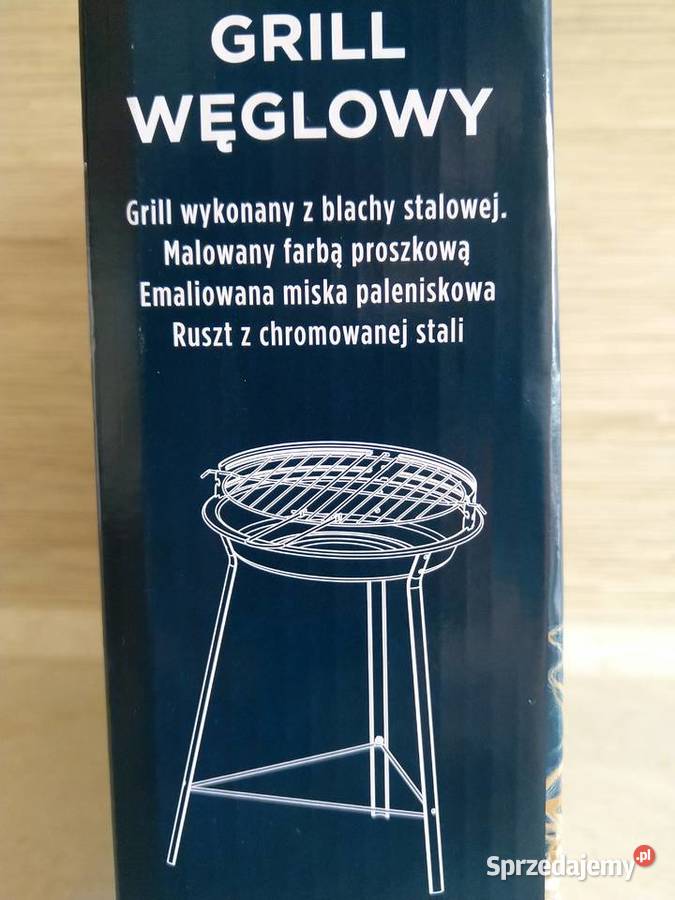 NAJTANIEJ Grill Węglowy Okrągły Stojący z Zabrze