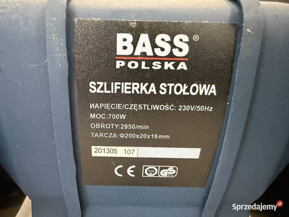 Szlifierka stołowa BASS Polska 700W NOWA Szlifierki stołowe
