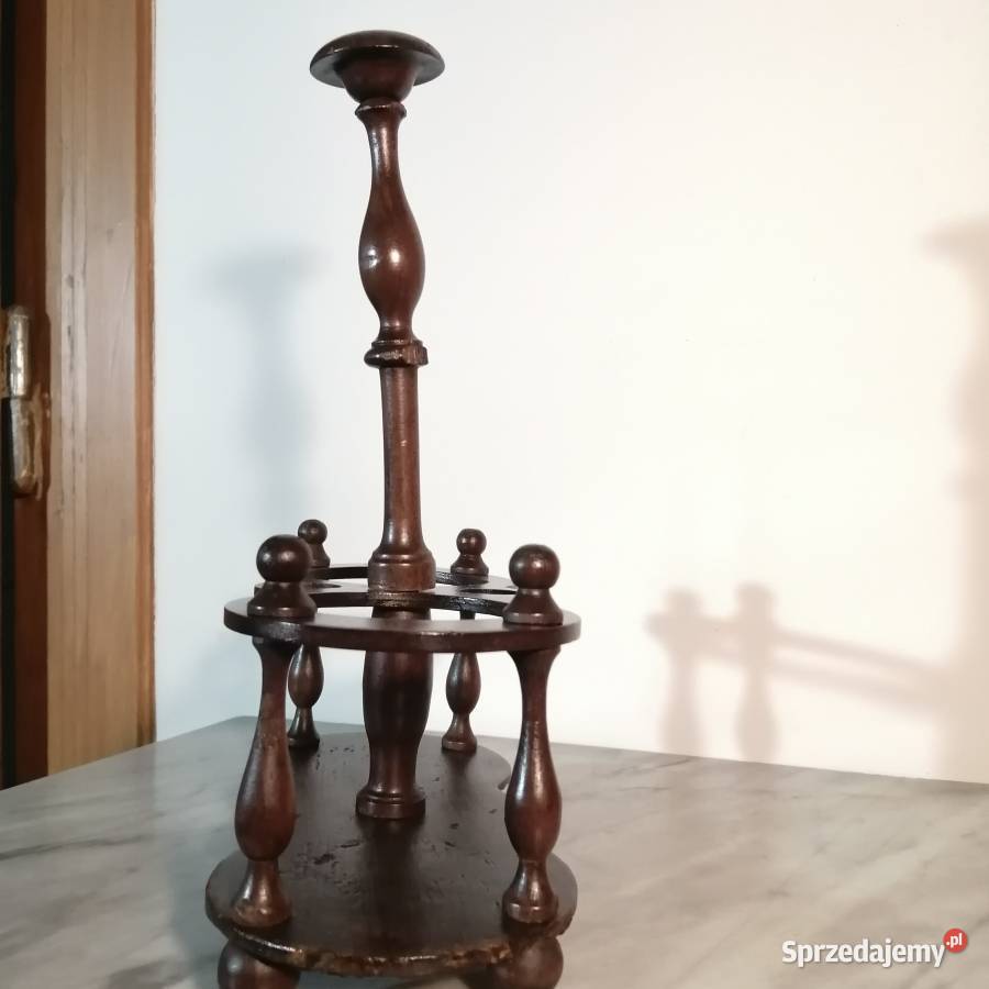 Antyczny drewniany koszyczek stołowy na oliwę i małopolskie Kraków sprzedam