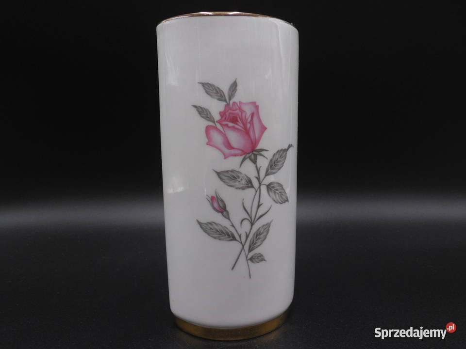 Porcelanowy wazon w róże GEROLD BAVARIA Raszków