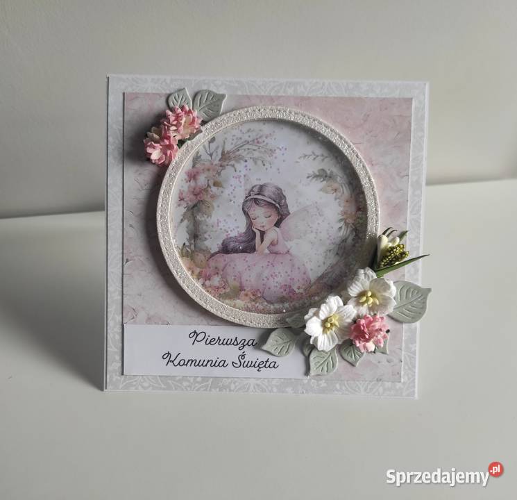 Kartka ręcznie robiona na Komunia Święta z Łódź sprzedam