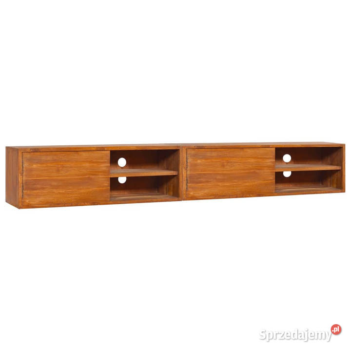 Ścienna szafka pod TV 180x30x30 lite drewno mazowieckie