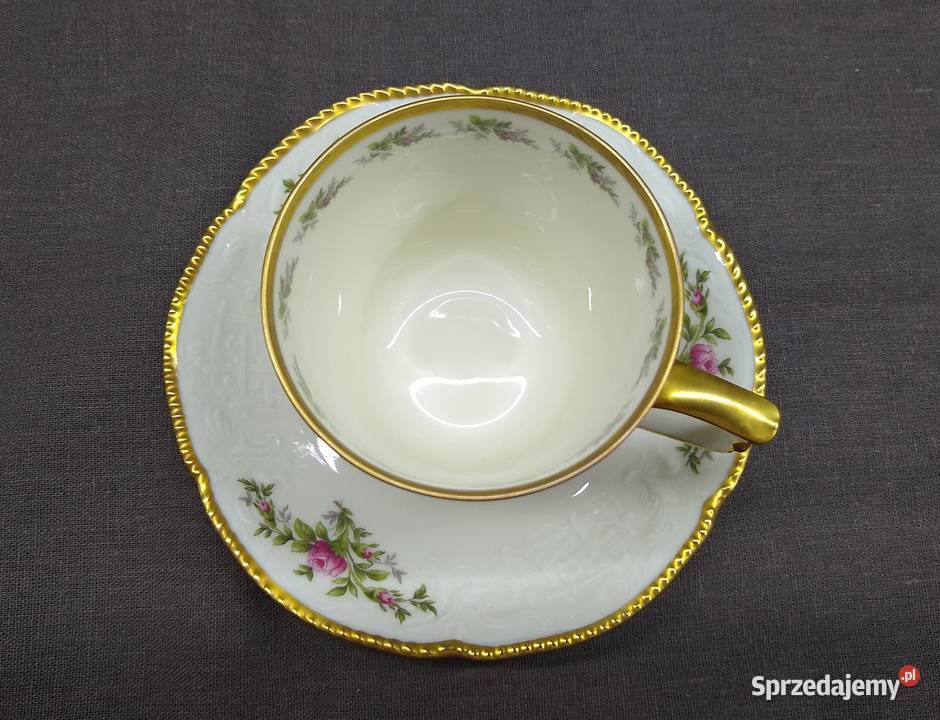 Duża filiżanka Rosenthal Sanssouci Moosrose wielkopolskie