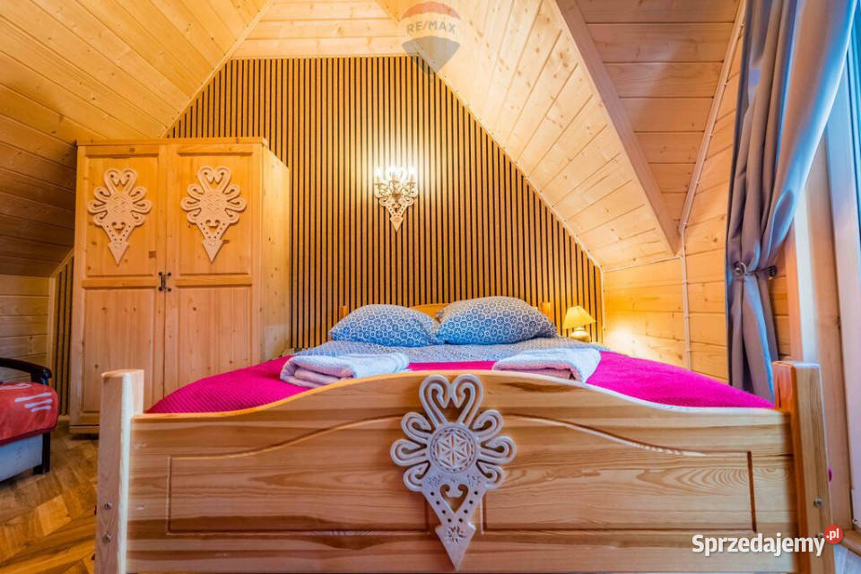 Działka zabudowana drewnianym domem w małopolskie Murzasichle