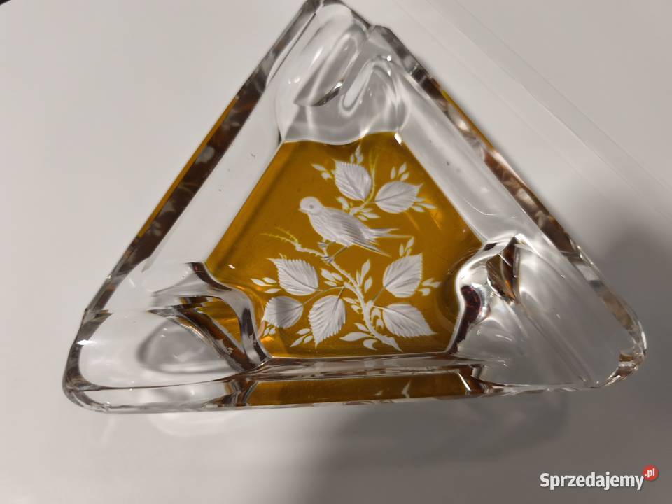 kryształowa popielniczka vintage pomorskie