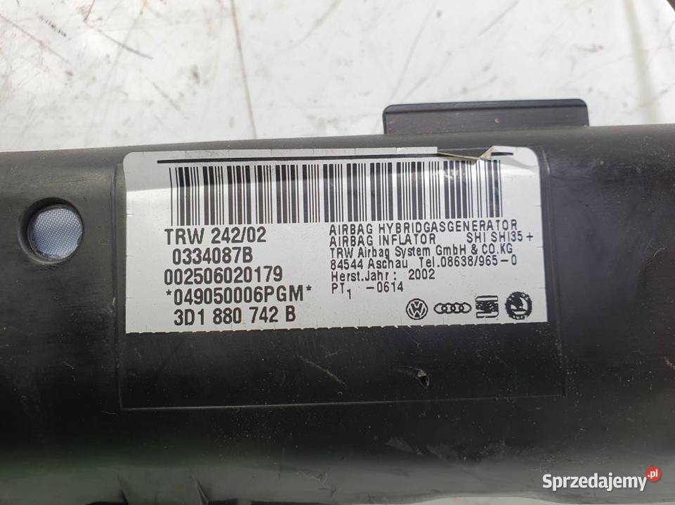 KURTYNA PRAWA VOLKSWAGEN PHAETON 60 W12 kujawsko-pomorskie Lipno sprzedam