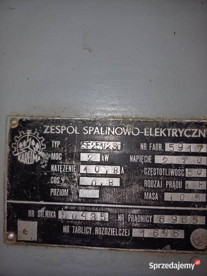 Agregat z PRL u Szczecin
