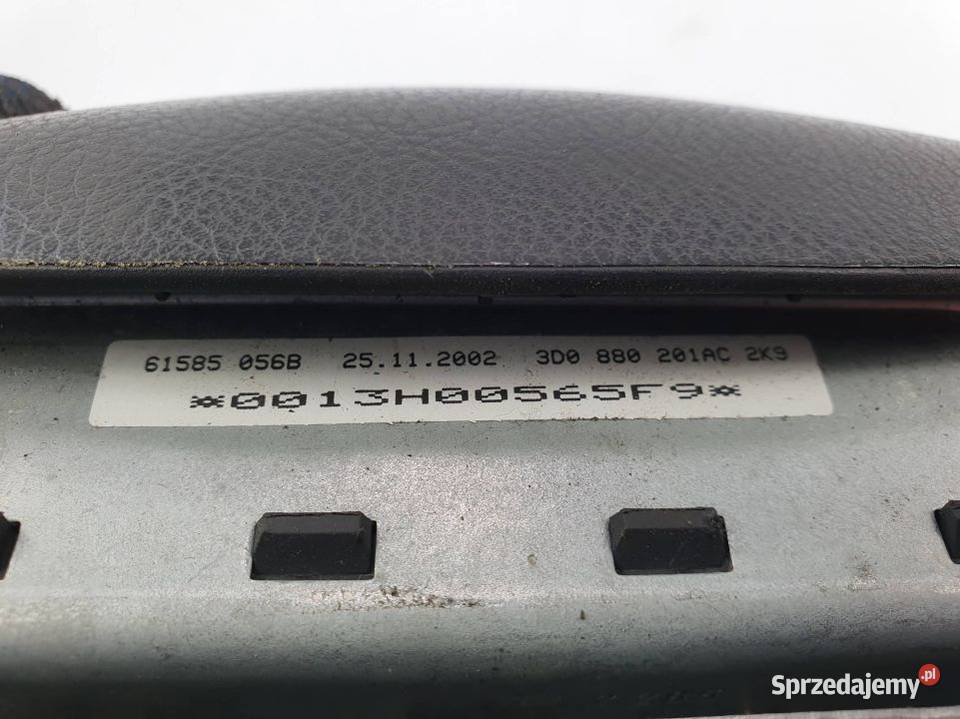 PODUSZKA AIRBAG VOLKSWAGEN PHAETON 60 W12 osobowe Lipno