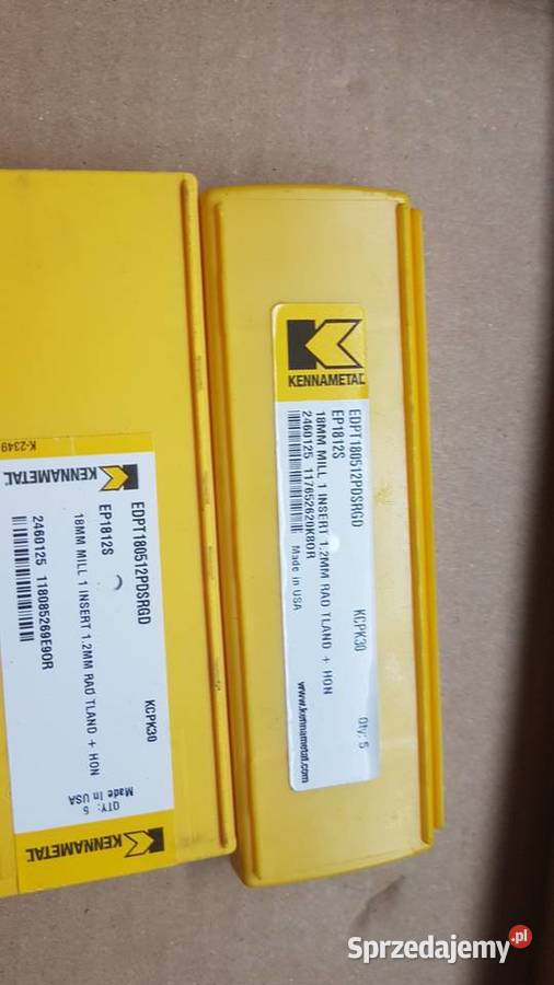 Kennametal EDPT180512PDERHD EDPT180512PDSRGD Gliwice