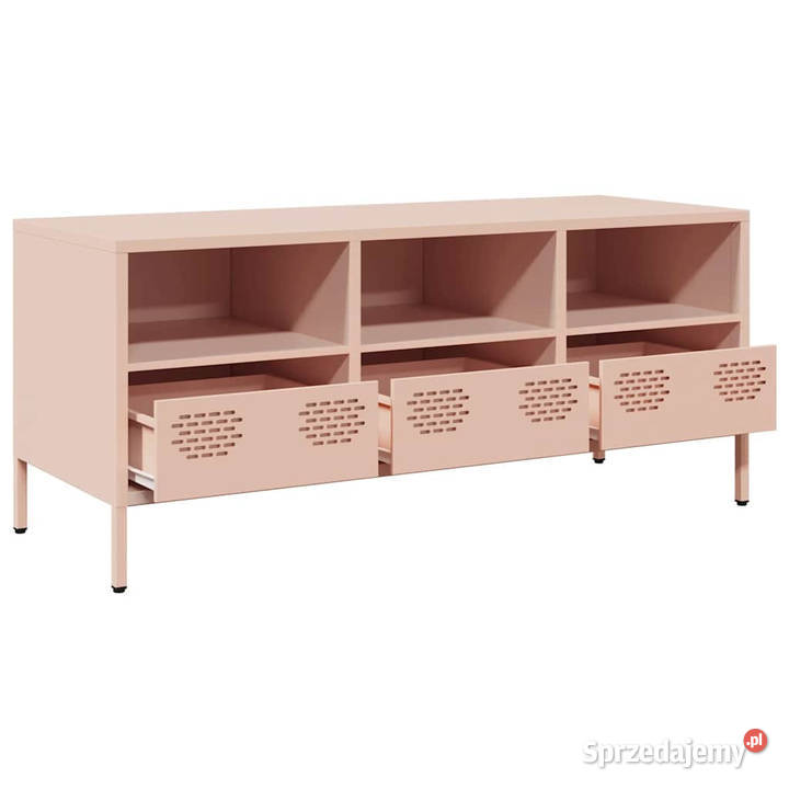 Szafka RTV różowa 1015x39x435 stal walcowana na Warszawa