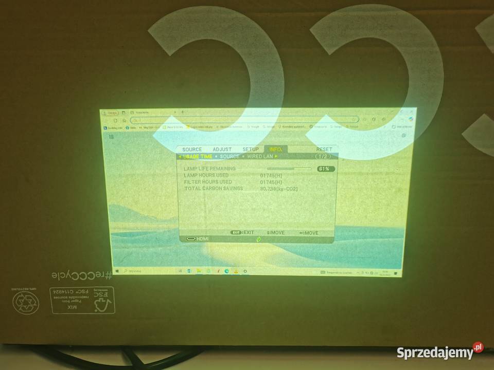 Projektor LCD Nec M361X biały śląskie