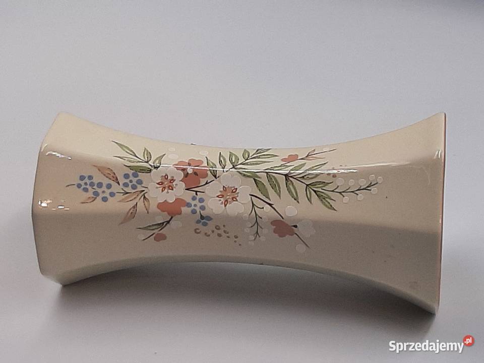 Piękny porcelanowy wazon sygnowany angielski Inowrocław