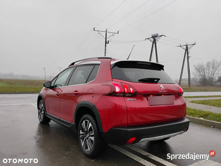 PEUGEOT 2008 SALONOWY 47500 XII 2019r 12Benzyna czerwony Parczew