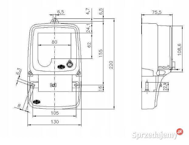 LICZNIK LEGALIZOWANY PLOMBOWANY ENERGI PRĄDU Tarnowskie Góry