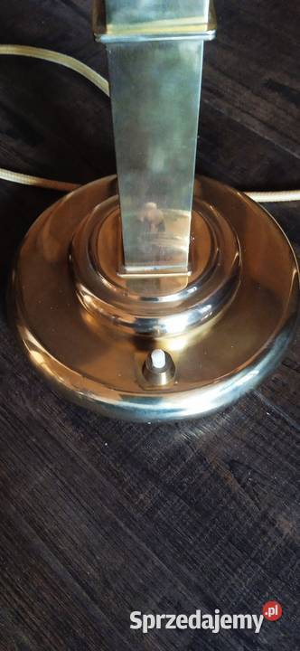 Mosiężna lampa gabinetowa bankierska małopolskie Kraków