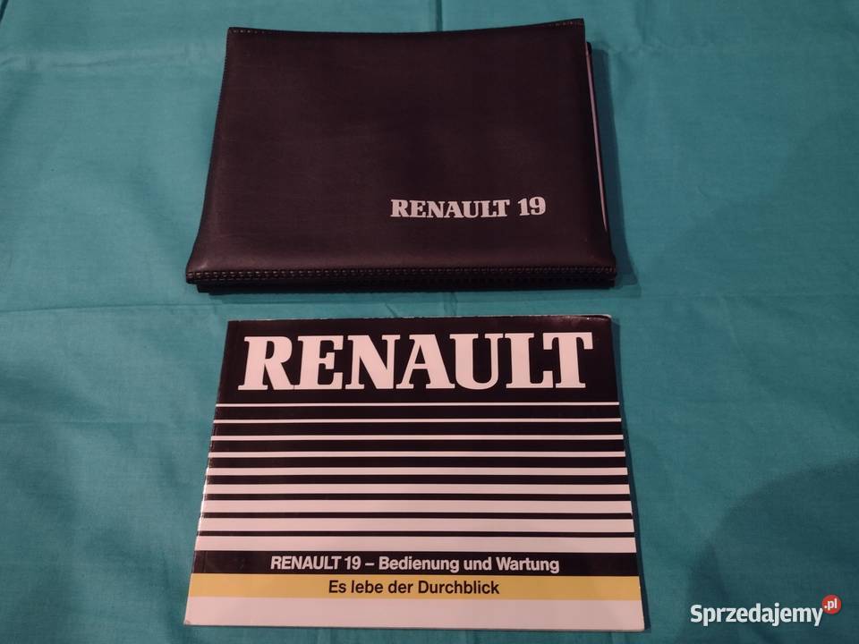 RENAULT 19 Instrukcja Obslugi książka serwisowa motoryzacja, transport Łódź
