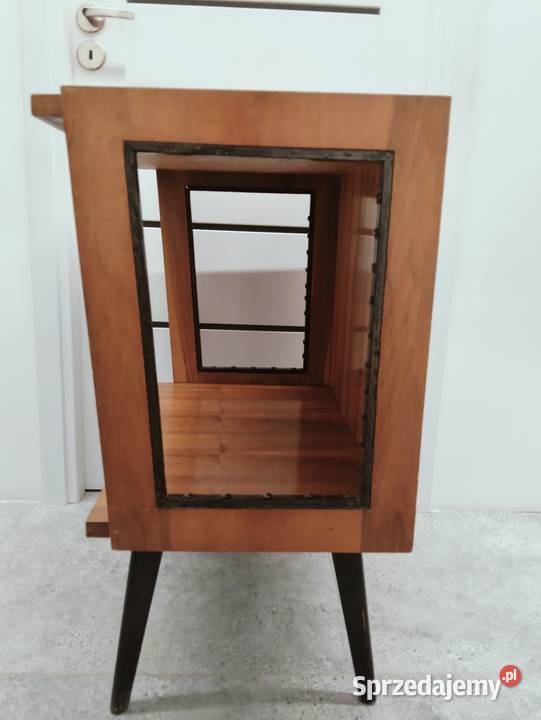 Stolik pod radiotelewizor model z żyłkami PRL Kraków sprzedam