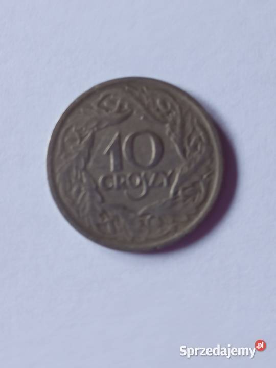 Sprzedam monetę 10 groszy z 1923 r. Stuletni,orginalny  egze