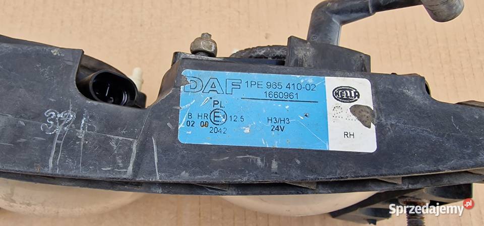DAF XF CF 105 HALOGEN LEWY ORYGINAŁ 1660961 Bieleń